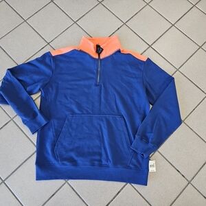 NWT Men's Large Edgar + Ash Sweater Sweatshirt Pullover 1/4 Zip High Neck Knit